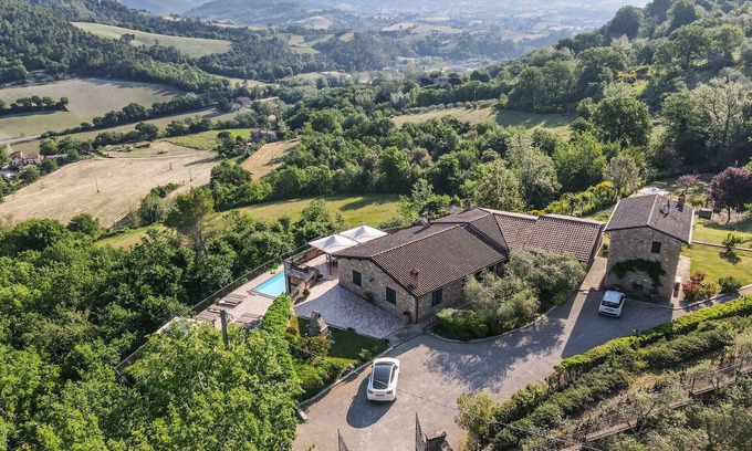 Collazzone Villa | Big estate with private indoor & outdoor pool, gym, billiard in Umbria