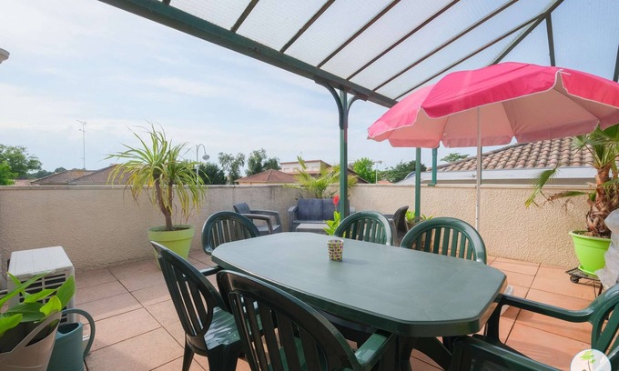 Biscarrosse Apartment | Biscarrosse Bourg - Superb 1 stars apartment with large terrace