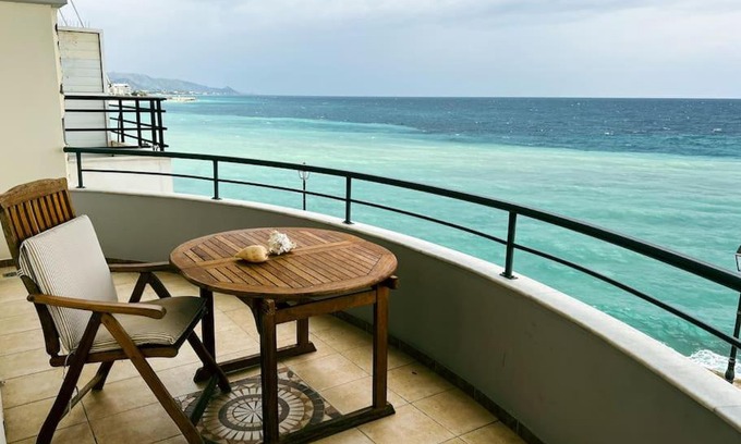 Kato Diminio Apartment | BLUE CAVE LUXURY MAISONETTE View to the Corinthian Sea