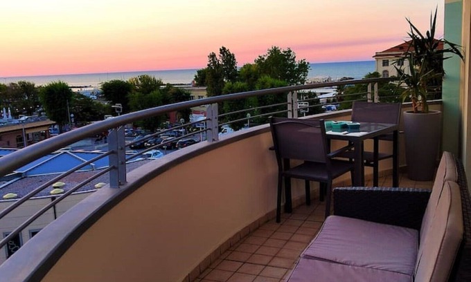 Cattolica Apartment | Bluemar Sea View (105sqm) with sea and canal view terraces