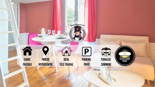 Troyes Apartment | BonAppart 14 - Charme Napoléonien & Confort