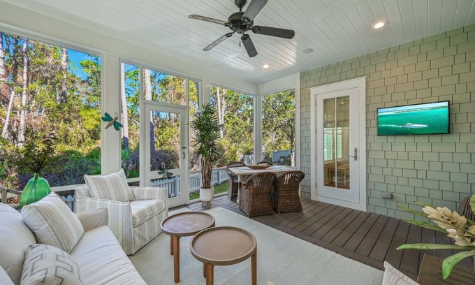 WaterSound West Beach House | Book a Fall Getaway Today! 30A Beaches! 5 Adult Bikes! Forest and Serenity!