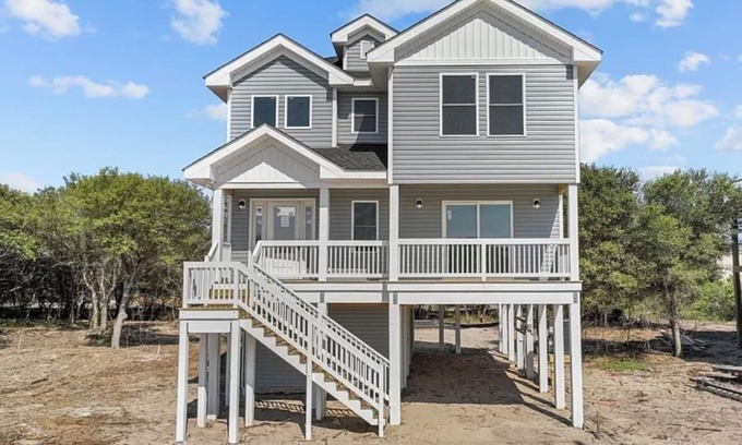 Carova Beach House | BRAND NEW 4-bedroom home in the 4X4, Corolla, NC. A truly unique getaway!