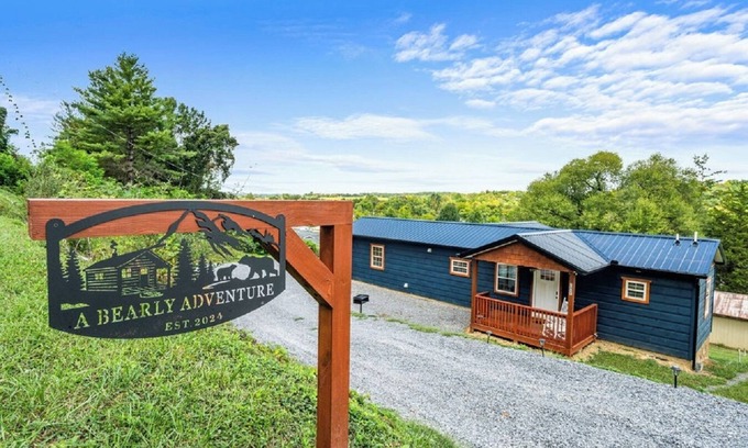 Sevierville Cabin | BRAND NEW! Cozy 2-bedroom Tiny Cabin with no steep roads
