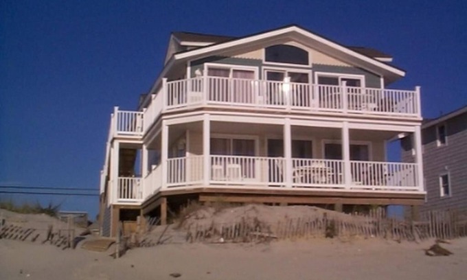 North Beach Haven House | Brant Beach Ocean front duplex second floor. Pet Friendly. WiFi. Beach Badges.