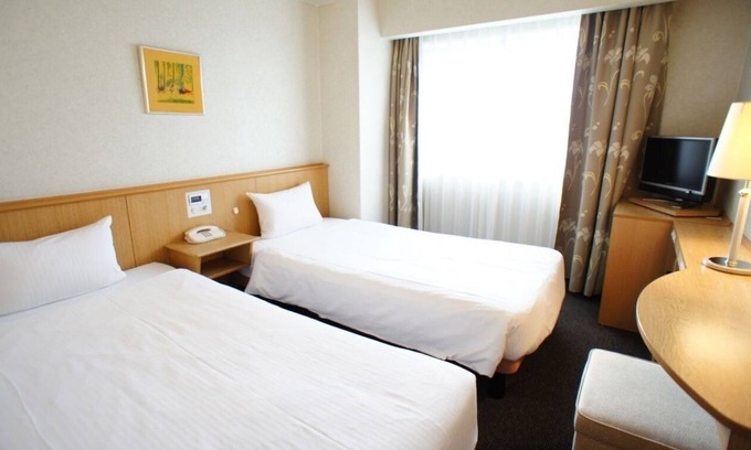 Suminoe Hotel | Breakfast included Economy twin smoking 18 squ/Osaka Ōsaka