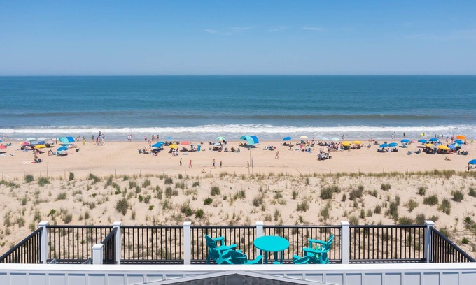 Rehoboth by the Sea House | Breathtaking Beach Front house, Elevator/2master BD steps away from restaurants