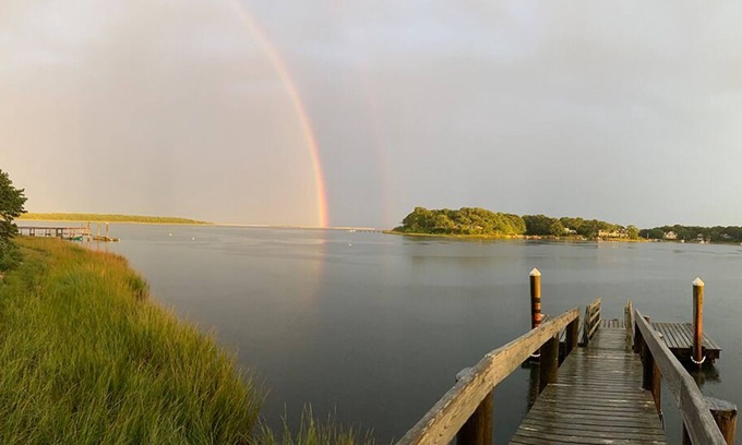 Mashpee House | Breathtaking Views with Private Dock & Pool!