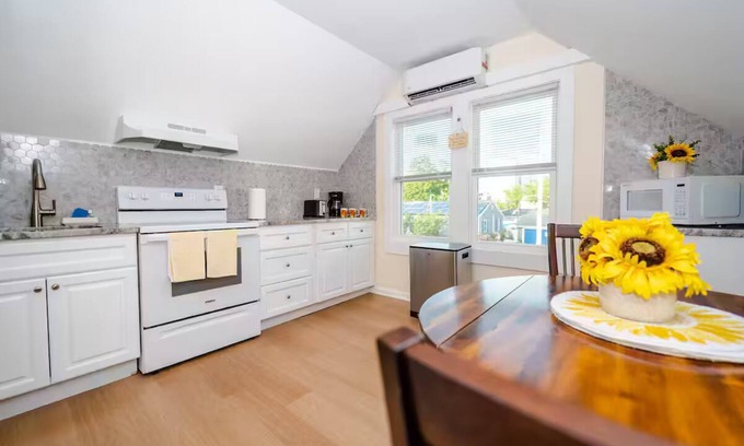 Long Branch Apartment | Bright & Airy Beach Nest blocks to sand, ocean fun