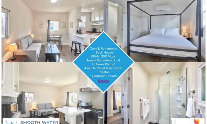 Raisin House | Bright & New Back House KING Tower District