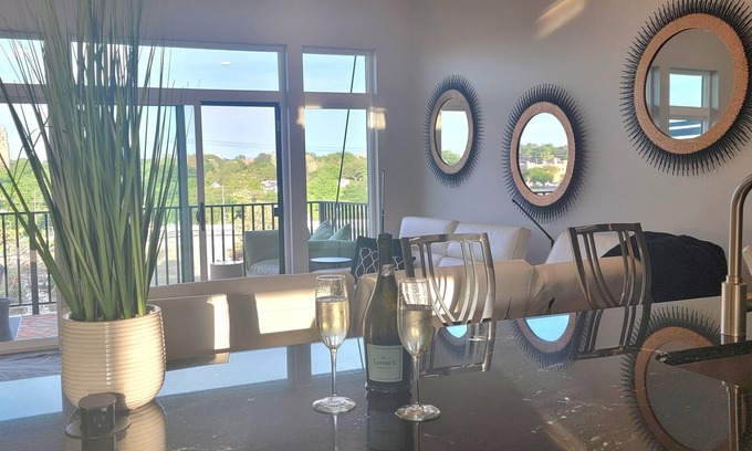 Dundee-Happy Hollow Historic District Condo | Bright, Open Midtown Luxe Penthouse Apartment Retreat w/Private Balcony