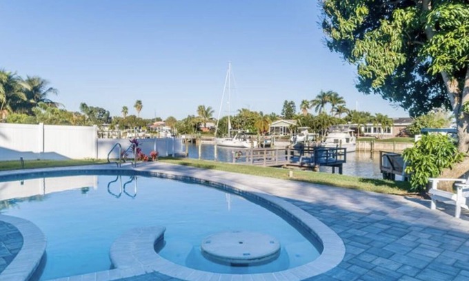 St. Petersburg House | Broadwater Gem! With Pool and Boat Dock.