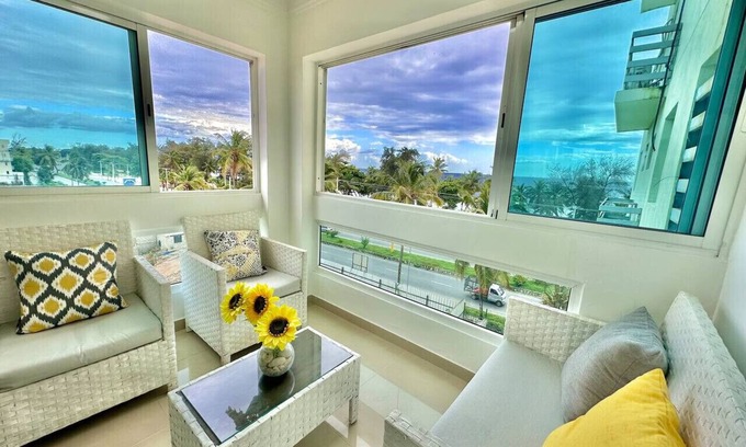 Santo Domingo Condo | C-504 · Lovely Sea View Condo Near Colonial Zone, King Bed