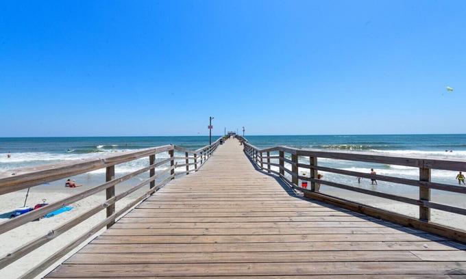 Myrtle Beach Apartment | C · Modern 4BR Ground Level King Beds Steps 2 Beach #C