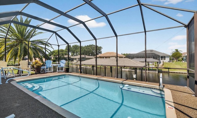 Palm Harbor House | Cabana Coast Waterfront Pool Home | Palm Coast | 2 Master Suites | Close To Beach | Dog Friendly