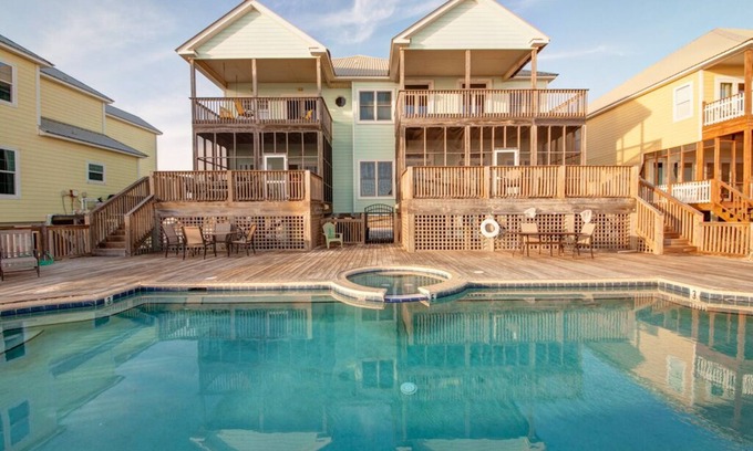 Southpointe House | Cair Paravel West, Beachfront Paradise with pool, sleeps 16