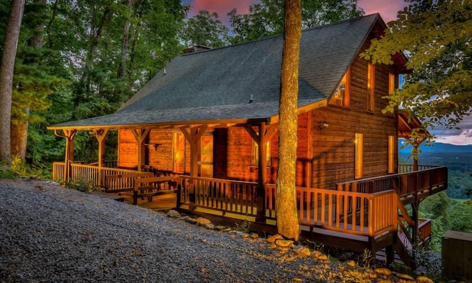 Morganton Cabin | Camp Ollie - Mountain View | Hot Tub | Firepit
