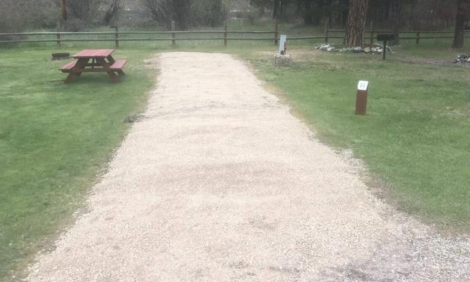 Ravalli County RV Rental | CAMP SULA - Rv Back In spot 15 - partial hook up