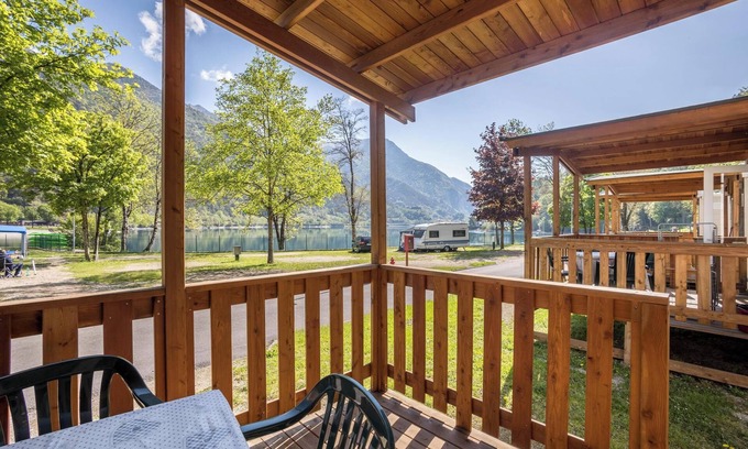 Ledro RV Rental | Camping 'Al Lago Zefiro' with Lake View, Terrace & Wi-Fi