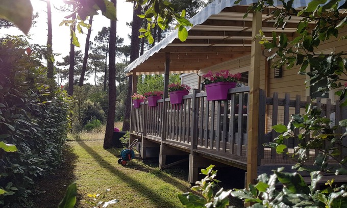 Les Mathes House | Camping Bonne anse plage 4* MH air-conditioned luxury lodge