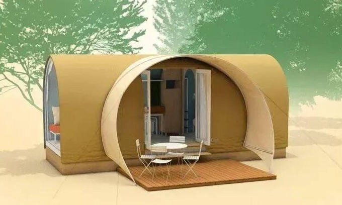 Meyrueis House | Camping le Jardin des Cévennes* - Coco Sweet 2 rooms 4 people Without Sanitary