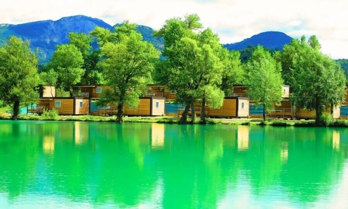 Chatillon-en-Diois House | Camping Le Lac Bleu* - Loggia Premium mobile home 3 rooms for 4 people Air-conditioned