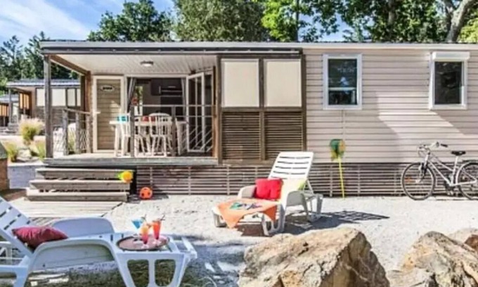 Clohars-Fouesnant House | Camping Port de Plaisance* - Comfort 4-room mobile home for 6 people