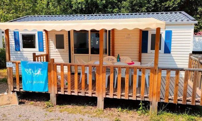 Bauduen House | Camping Tikayan Rives du Lac de Sainte Croix* - Mobile home Texas Eco 4 rooms 6/8 people Air-conditioned