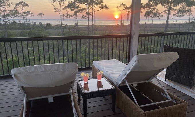 Port St. Joe House | Captivating Bay Front home with stunning sunsetsnNew dock/kayak launch in 2025!