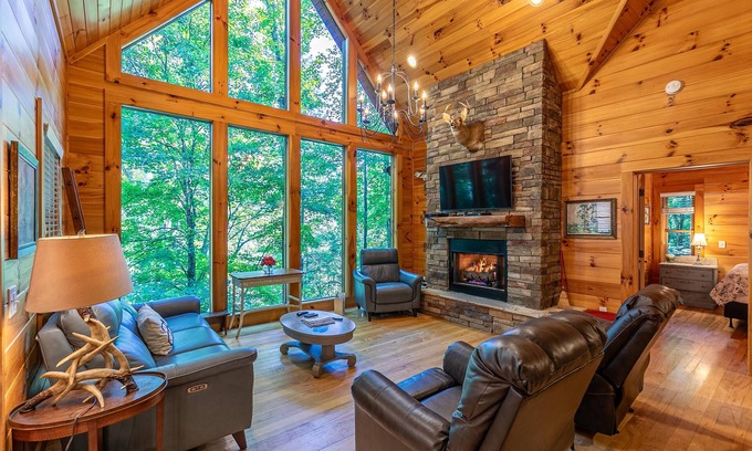 Elk Park Cabin | Cardinal's Nest- Along Cranberry Creek, great for tubing, kayaking