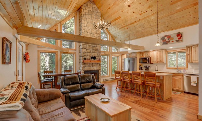 McCall House | Carlson Cabin - Payette River Views and Access - Fishing - Private Wooded Setting - Pet Friendly