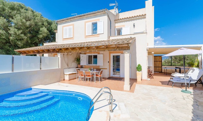 Portocolom Villa | CASA LENA - Beautiful chalet with private pool near the sea. Free WiFi