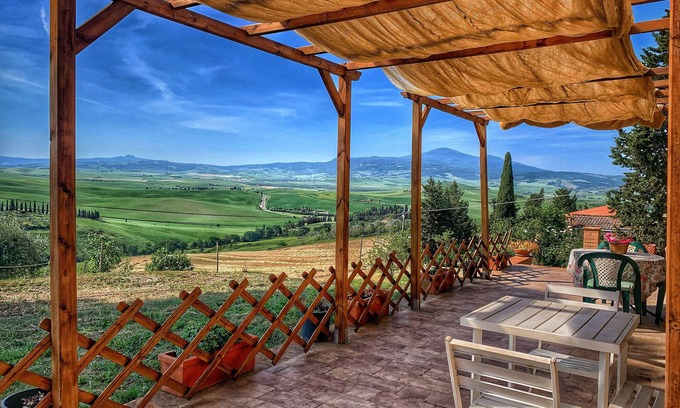 Pienza Other | Cascina 'Il Casato - Il Torchio' with Mountain View, Wi-Fi and Air Conditioning