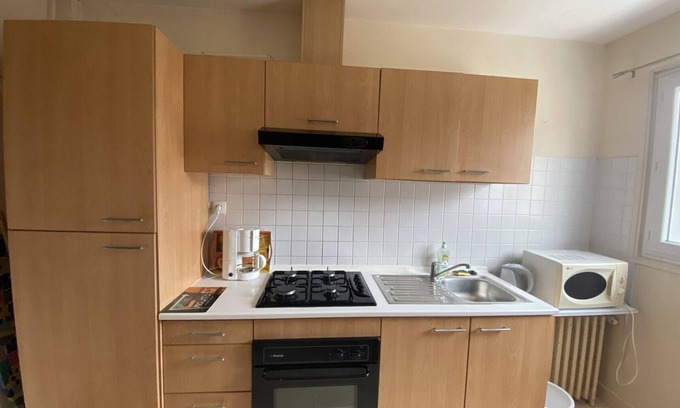 La Roche-Posay Apartment | Central Apartment with Wi-Fi in La Roche-Posay, Near Thermes and Shops