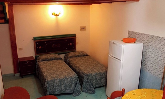 Lipari Historic Centre Apartment | central mezzanine chamber