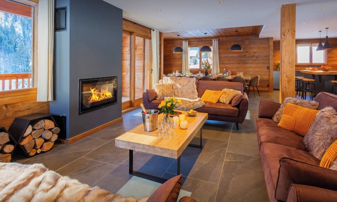 Le Grand-Bornand Ski Chalet | Chalet Angelia - modern ski home for 14, hot tub & views - OVO Network