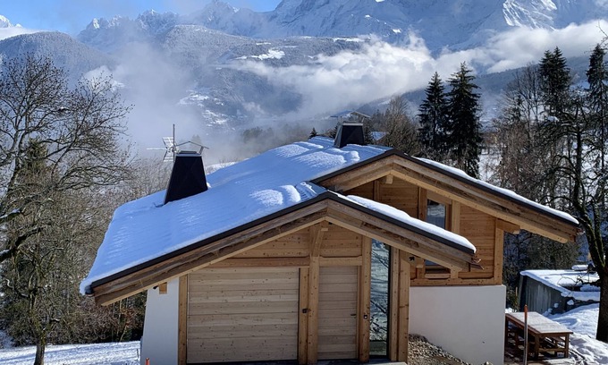 Combloux Ski Chalet | Chalet Combloux/Megève 10-12p with panoramic Mont Blanc view - Sauna
