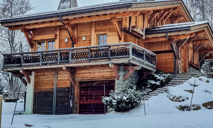 Combloux Ski Chalet | Chalet des sommets - Mont Blanc & Fiz view