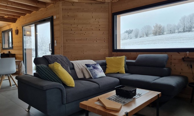 Anould Ski Chalet | Chalet 'L'echappée Nature' with Mountain View, Private Terrace and Wi-Fi