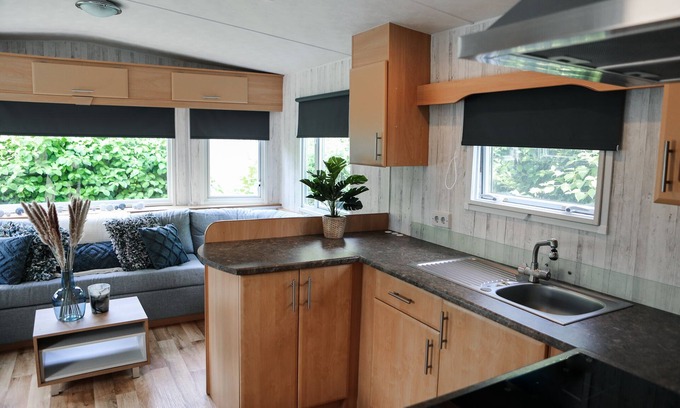 Kortgene Ski Chalet | Chalet op 5 Camping de Paardekreek
