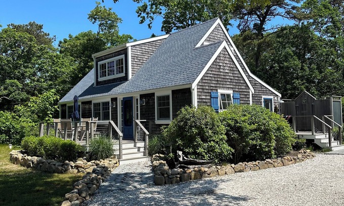 Edgartown Cottage | Chappy Cottage designed for the vacationer. Patio, outdoor shower, grill