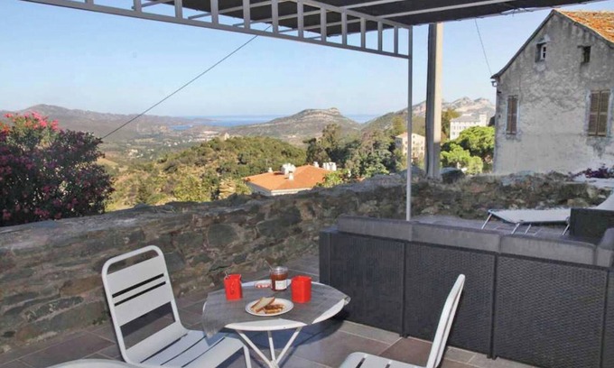 Oletta House | Charm & character - Large terrace - Sea & village view - Near Saint-Florent