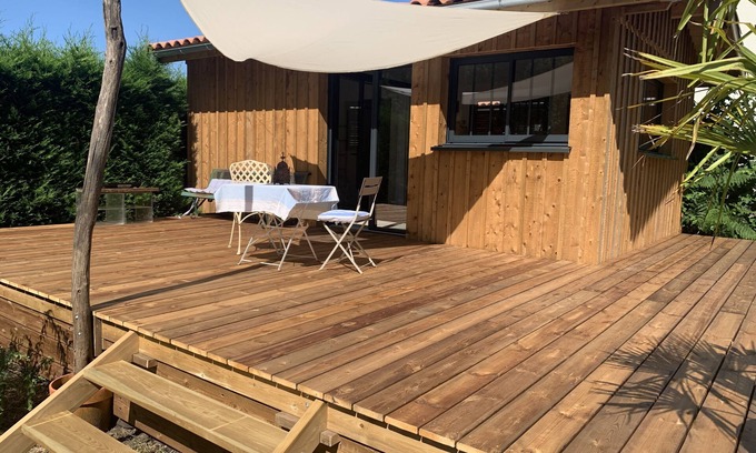 Biscarrosse Ski Chalet | Charmant Chalet, Lisière de Forêt, 2min du lac Biscarosse