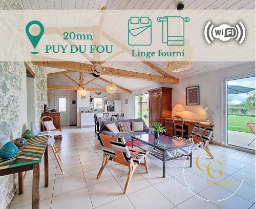 Saint-Prouant House | Charme et confort en campagne, WIFI