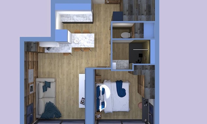 Le Lavachet Apartment | Charming 2-room apartment, balcony, fireplace, Tignes