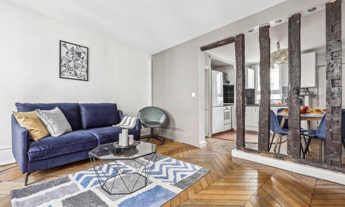Quartier de la Folie-Mericourt Apartment | Charming 2BR in the Heart of Le Marais