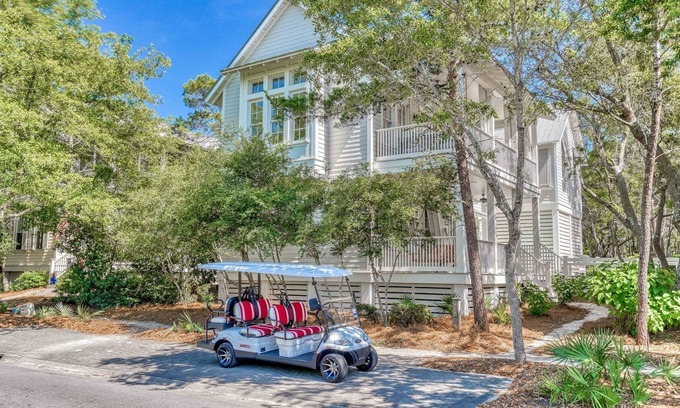 Cottage District House | Charming 3 Bedroom Park District Home with 6 Passenger Electric Cart and Private Pool