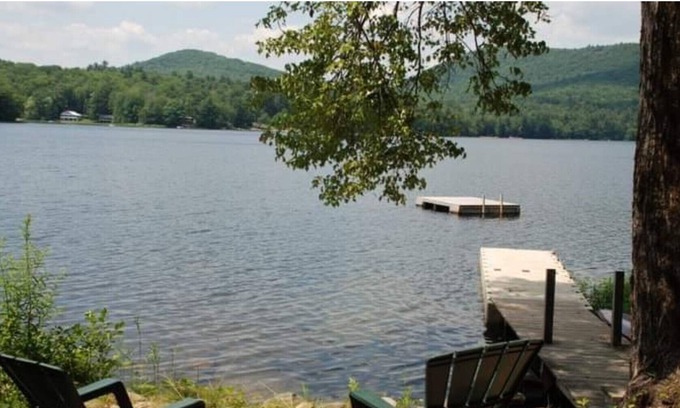 Diamond Point House | Charming Adirondack lake house near Lake George - short walk to private beach