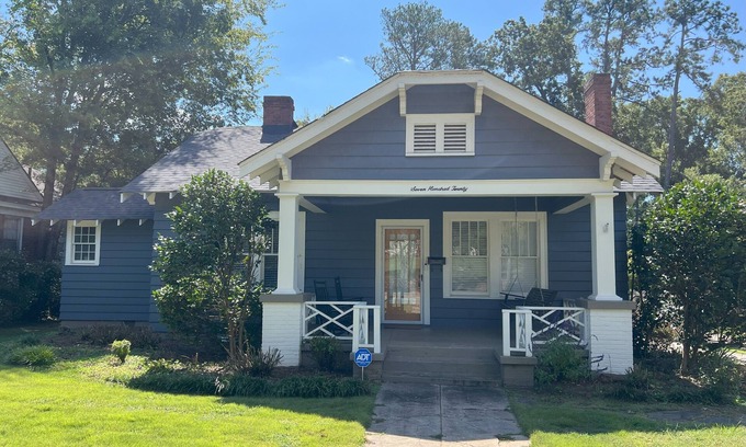 Anderson House | Charming Bungalow with rocking chair front porch in the heart of Anderson!
