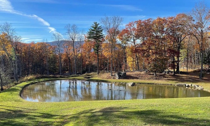 Saugerties House | Charming Catskills Mountain Retreat with Hot Tub & Private Pond